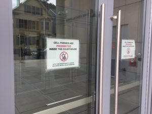 salem district court cell phone prohibited