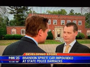 Russ Matson on Fox25 Brandon Spikes Leaving the Scene